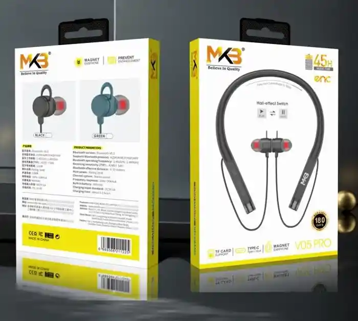 MKB V05 Pro Magnetic ENC Wireless Neckband